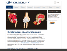 Tablet Screenshot of dynatomy.biz